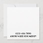 ビジネス向けフラットカード 招待状 (裏面)