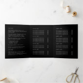 ビジネス向けブモダンラック折りパンフレット 三つ折りカード (内部)