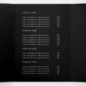 ビジネス向けブモダンラック折りパンフレット 三つ折りカード (内部中)