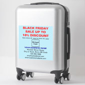 ビジネス向けブラックフライデーセール(ライトブルー) シール (スーツケース)