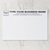 ビジネス向けブラック文字が大きな涙を流す ペーパーパッド (正面)