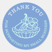 ビジネス向けブルーベーカリーペストリー ラウンドシール (正面)