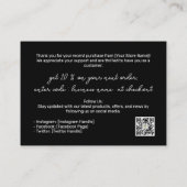 ビジネス向けミニマルサンキューカード 名刺 (裏面)