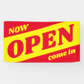 ビジネス向け屋外サインを今すぐ開くバナー 横断幕 (横)