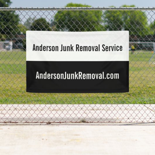 ビジネス向け白黒プロモーションジャンクの取り外し 横断幕 (インサイチュ)