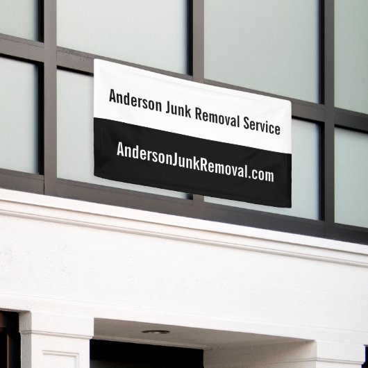 ビジネス向け白黒プロモーションジャンクの取り外し 横断幕 (ビルの外側)