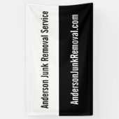 ビジネス向け白黒プロモーションジャンクの取り外し 横断幕 (縦)