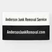 ビジネス向け白黒プロモーションジャンクの取り外し 横断幕 (横)