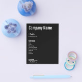 ビジネス向け白黒文字の販促テンプレート チラシ (シングル)