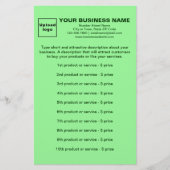 ビジネス向け製品またはサービスのグリーン化 便箋 (正面)