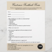 ビジネス向け顧客フィードバック型枠 チラシ (正面)