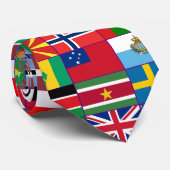 ビジネス国際的マン世界の国旗 ネクタイ (ロール)