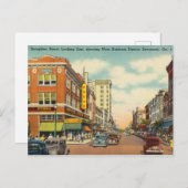 ビジネス地区、サバンナ、ジョージア ポストカード (正面/裏面)