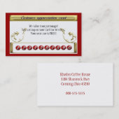 ビジネス報酬を繰り返して下さい ロイヤリティカード (正面/裏面)