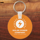 ビジネス太陽の名を持つカスタムpower keychain キーホルダー (正面)