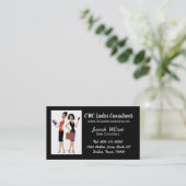 「ビジネス女性」名刺 名刺 (スタンド正面)