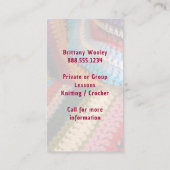 ビジネス学カードテンプレートを編み込む 名刺 (裏面)