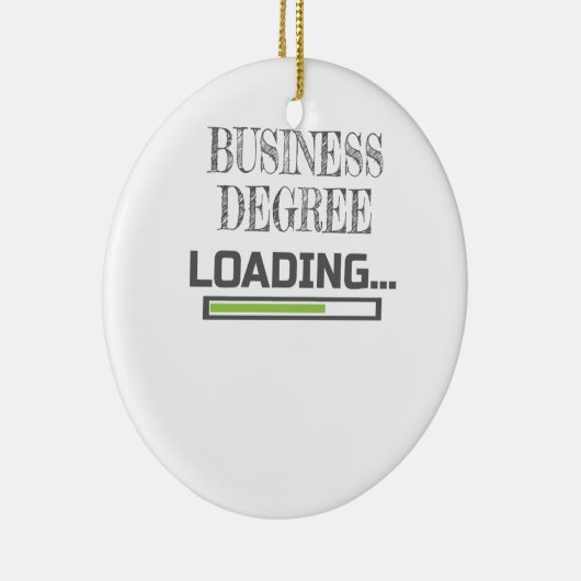 ビジネス学位ローディングビジネススクール専攻のギフト セラミックオーナメント (右)