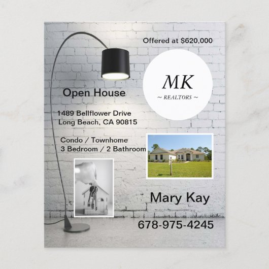 ビジネス実在エステートオープンハウスフライヤー チラシ (正面)