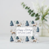 ビジネス実在エステートハッピーホリデイズクラシーグリーン シーズンポストカード (スタンド正面)