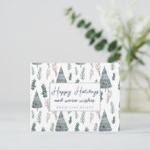 ビジネス実在エステートハッピーホリデイズクラシーグリーン シーズンポストカード (スタンド正面)