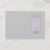 ビジネス専門家の頭が切れるな電話 名刺 (裏面)