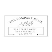 ビジネス差出人住所のゴム印 セルフインキングスタンプ (デザイン)