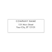 ビジネス差出人住所シンプルモダン セルフインキングスタンプ (デザイン)