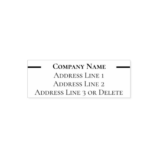 ビジネス差出人住所テンプレート セルフインキングスタンプ (デザイン)