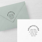 ビジネス差出人住所プロフェッショナル ミニマル ラバースタンプ