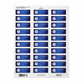 ビジネス差出人住所ラベル ラベル (フルシート)