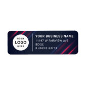 ビジネス差出人住所ラベル ラベル (正面)