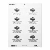 ビジネス差出人住所ラベル ラベル (フルシート)