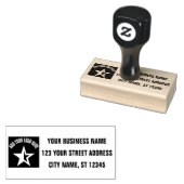 ビジネス差出人住所 |プロフェッショナルカスタムロゴ ラバースタンプ (押印)