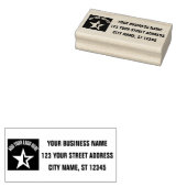 ビジネス差出人住所 |プロフェッショナルカスタムロゴ ラバースタンプ (押印)