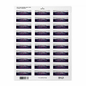 ビジネス差出人住所 ラベル (フルシート)