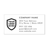 ビジネス差出人住所 |ロゴプロフェッショナル モダン セルフインキングスタンプ (デザイン)