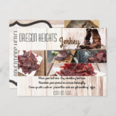 ビジネス広告のカードは我々の国を素朴ブーツ ポストカード (正面/裏面)