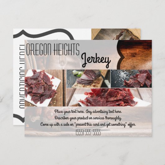 ビジネス広告のカードカウボーイブーツバーンウッド ポストカード (正面/裏面)