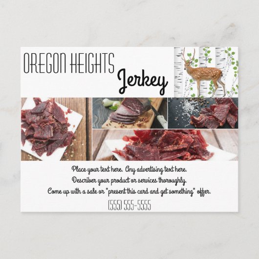 ビジネス広告のカードディアドードバックウッドランド ポストカード (正面)