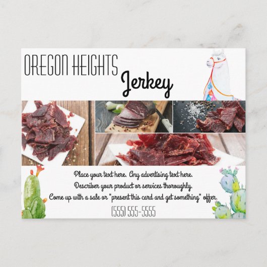 ビジネス広告のカードボホラマボヘミアンキャック ポストカード (正面)