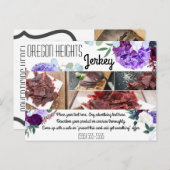 ビジネス広告のカードラベンダーハイビスカスon Wh ポストカード (正面/裏面)