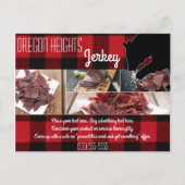 ビジネス広告のカード赤バッファローのプレイドベア ポストカード (正面)