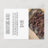 ビジネス広告のカー素朴ドTINパネル天井 ポストカード (裏面)