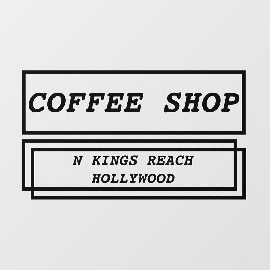 ビジネス広告のパーソナライズされた宣伝 ウィンドウサイン (シート)