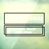 ビジネス広告のパーソナライズされた宣伝 ウィンドウサイン (シート3)