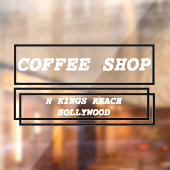 ビジネス広告のパーソナライズされた宣伝 ウィンドウサイン (シート2)