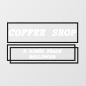 ビジネス広告のパーソナライズされた宣伝 ウィンドウサイン (シート)