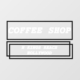 ビジネス広告のパーソナライズされた宣伝 ウィンドウサイン