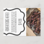 ビジネス広告カード 白塗りウッドバーンドア ポストカード (裏面)